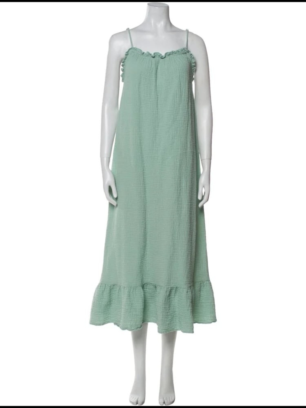 Flynn Skye Mint Green Maxi Dress with Ruffle Hem